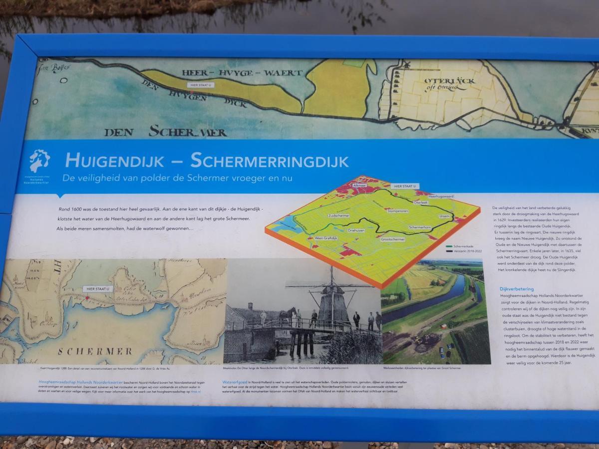 Gastenverblijf Bij De Molen Tussen Alkmaar En Hoorn Oterleek Dış mekan fotoğraf